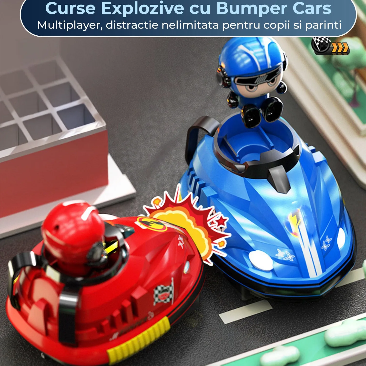 Timebox Drift masinute RC set 2 buc rosu+albastru ejectare