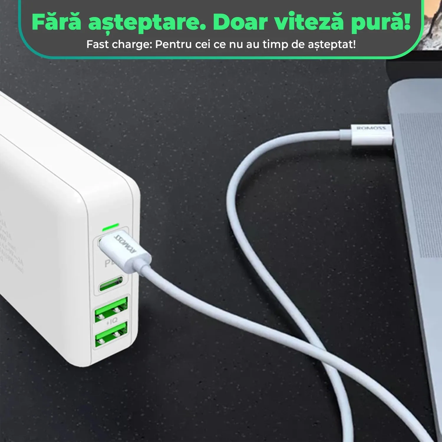Timebox C3 incarcator retea 100W 4 porturi fast charge