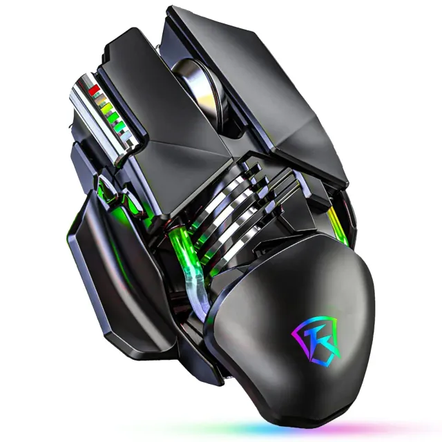 Timebox mouse gaming wireless negru 3200 DPI RGB