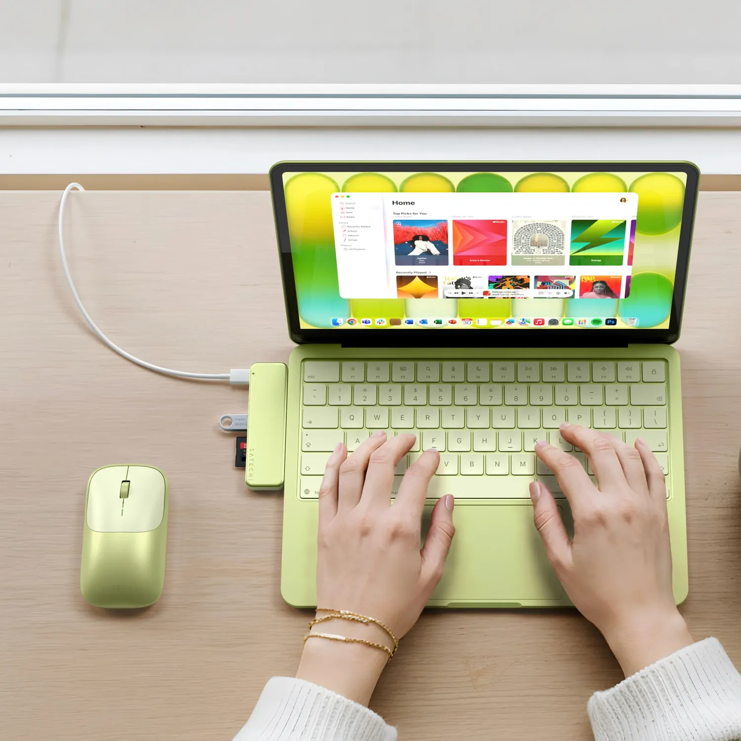 Satechi Snap Hub USB-C MacBook Neo argintiu 6 porturi