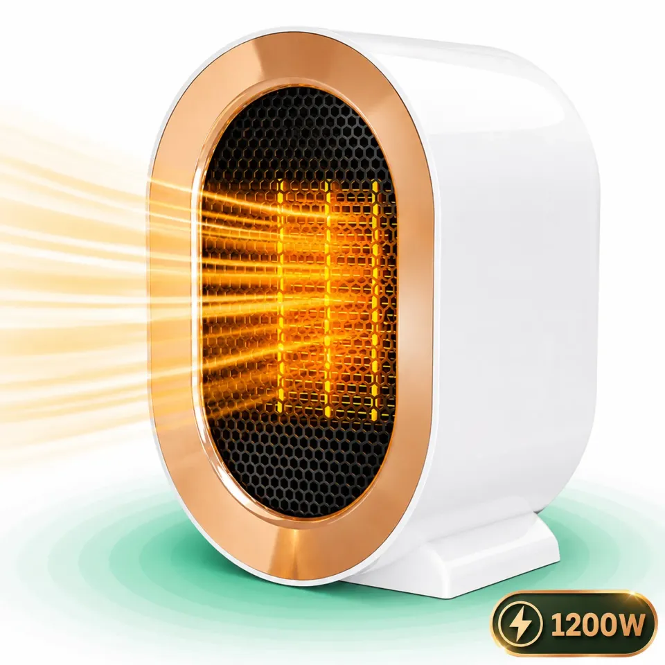 Timebox 1200W aeroterma ceramica alba 2 trepte
