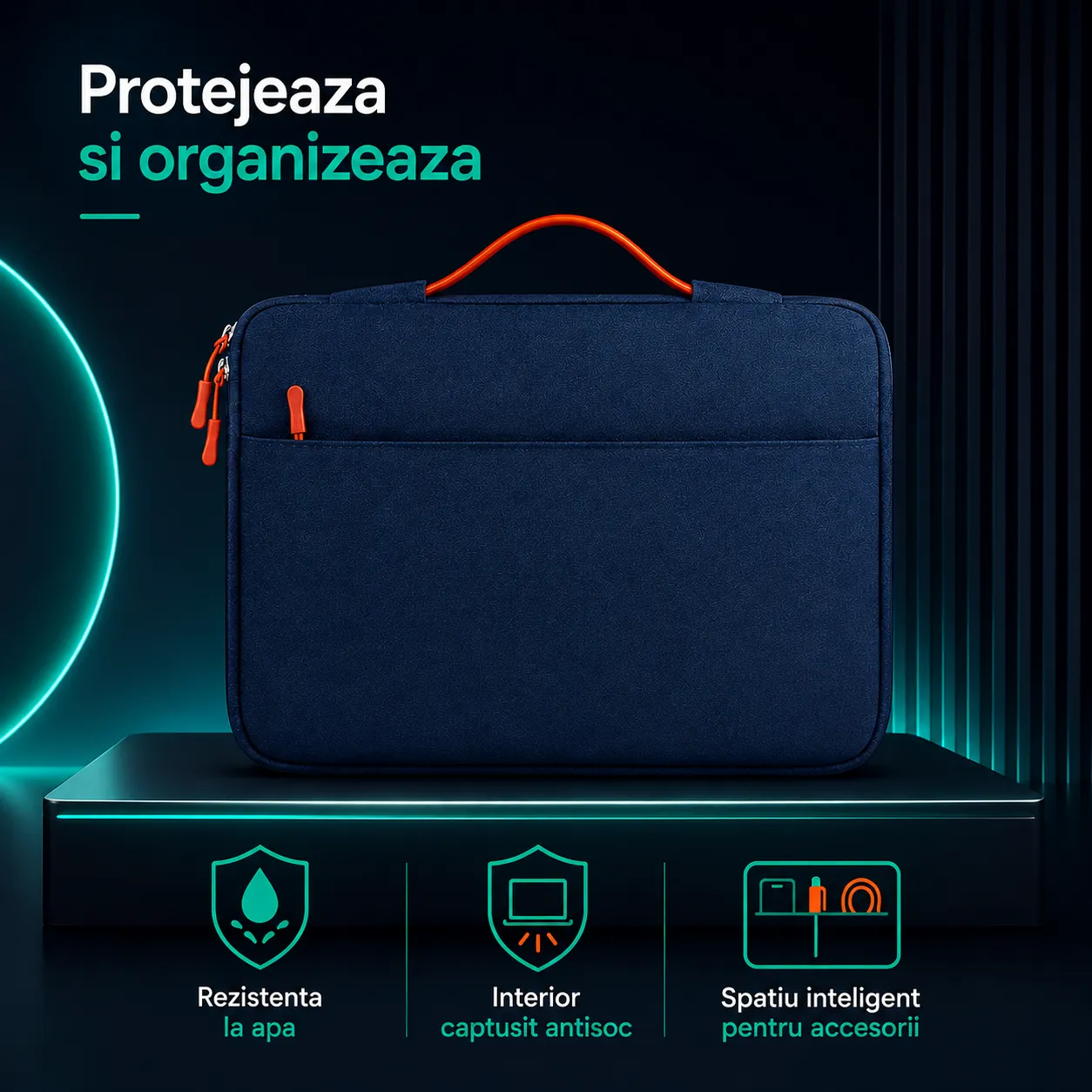 Timebox 13-16 inch geanta laptop 20L albastra