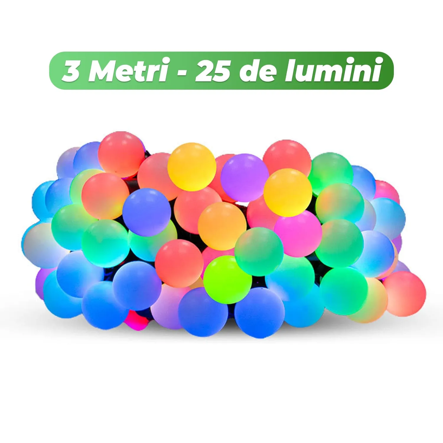 Timebox Instalatie LED Craciun Smart 3m 25 LED USB Multicolor