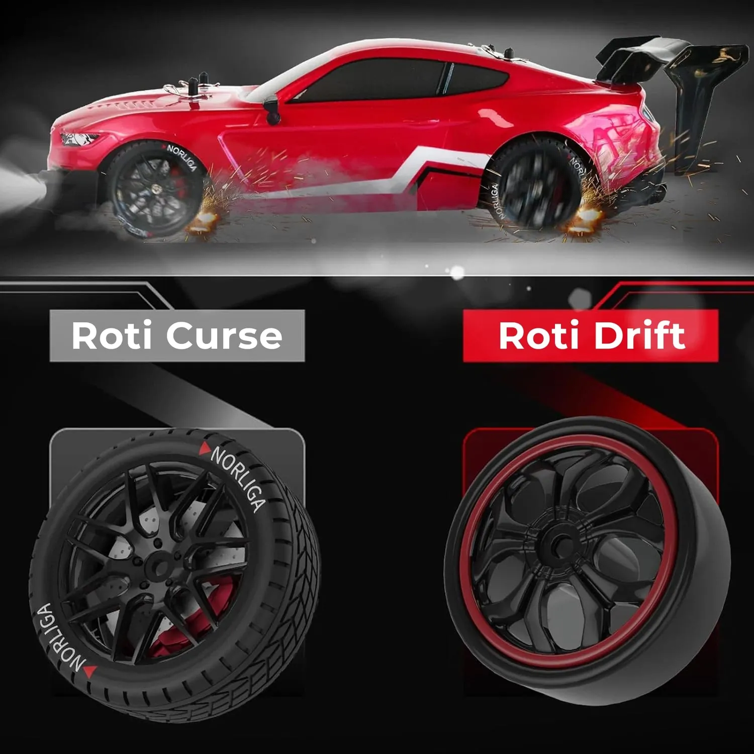 Timebox Masina RC 30km/h 1:16 4x4 drift albastra