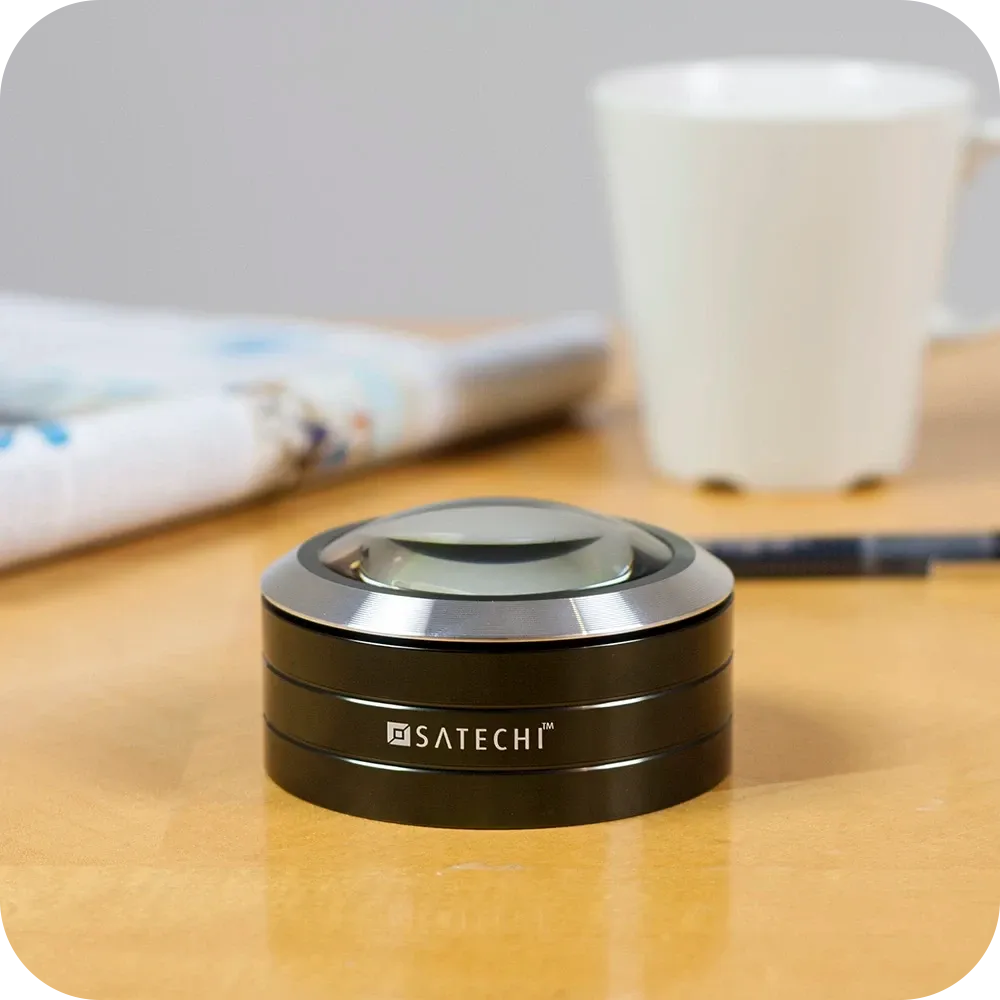 Satechi ReadMate lupa birou LED 5x neagra