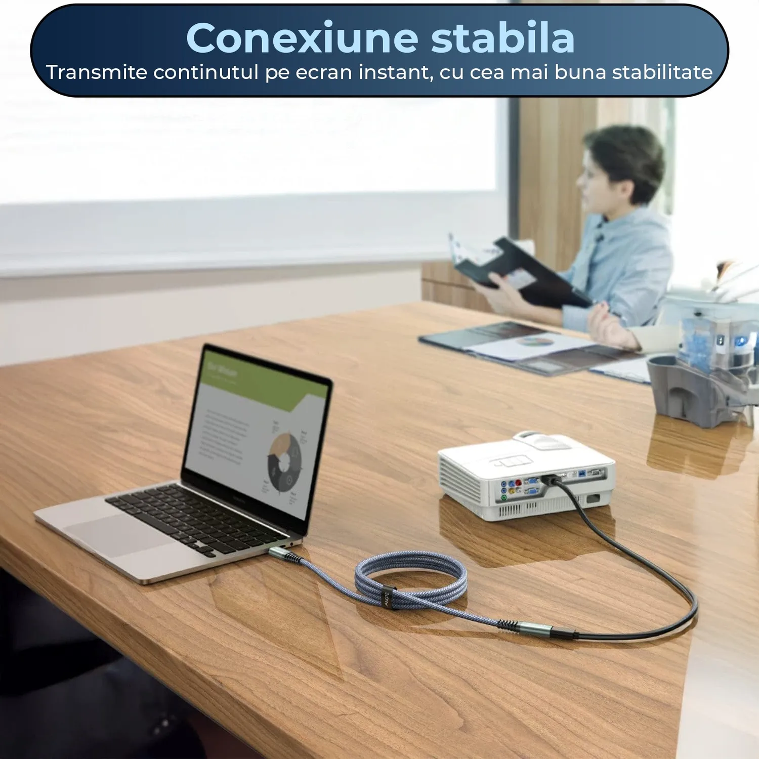 Timebox Cablu Prelungitor USB-C 240W 1m Gri 20Gbps