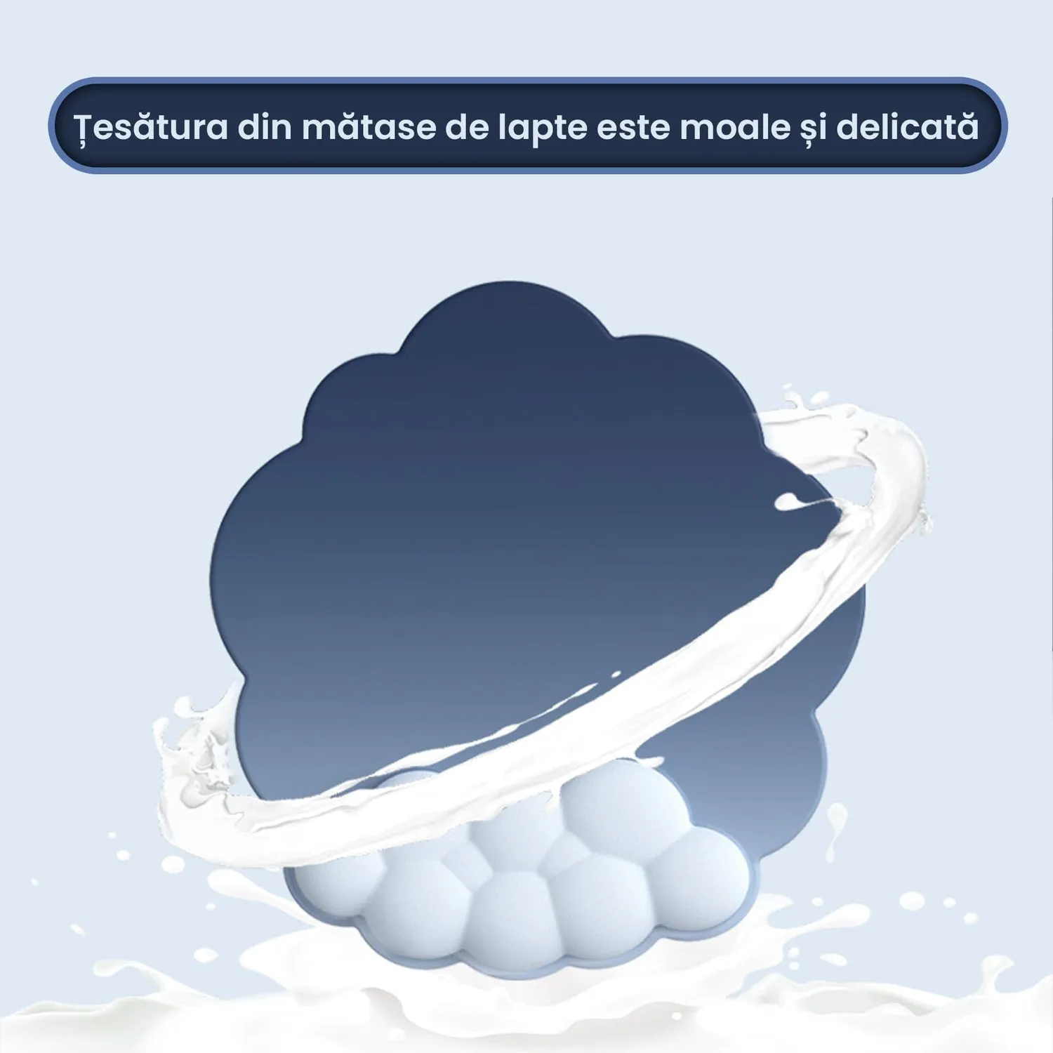 Timebox Nor mousepad ergonomic albastru cu suport incheietura