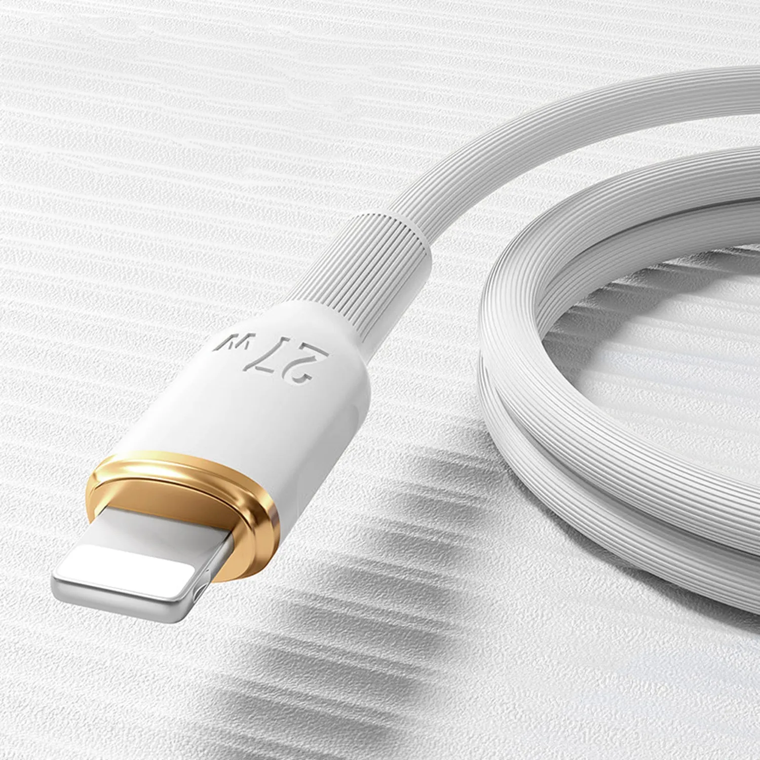 Timebox cablu USB-C Lightning 27W 1,5m alb