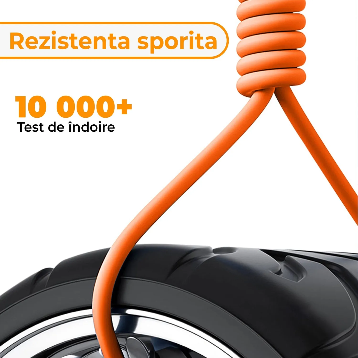 Timebox cablu 3 în 1 120W 1,2m portocaliu USB-C/Lightning
