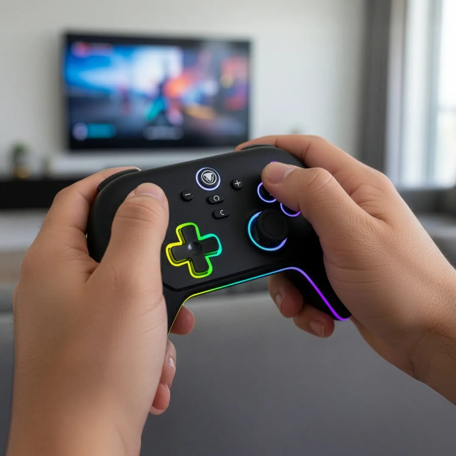 snakebytes Gamepad Pro S2 controller Switch 2 negru Hall