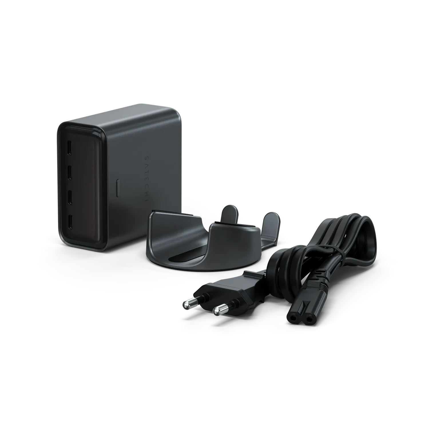 Satechi ChargeView 140W incarcator birou GaN display