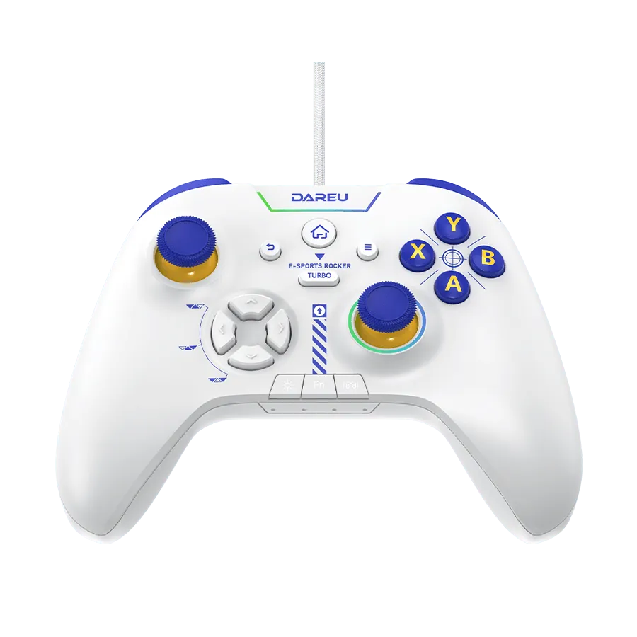 Dareu H105 controller gaming crem cu fir vibratii