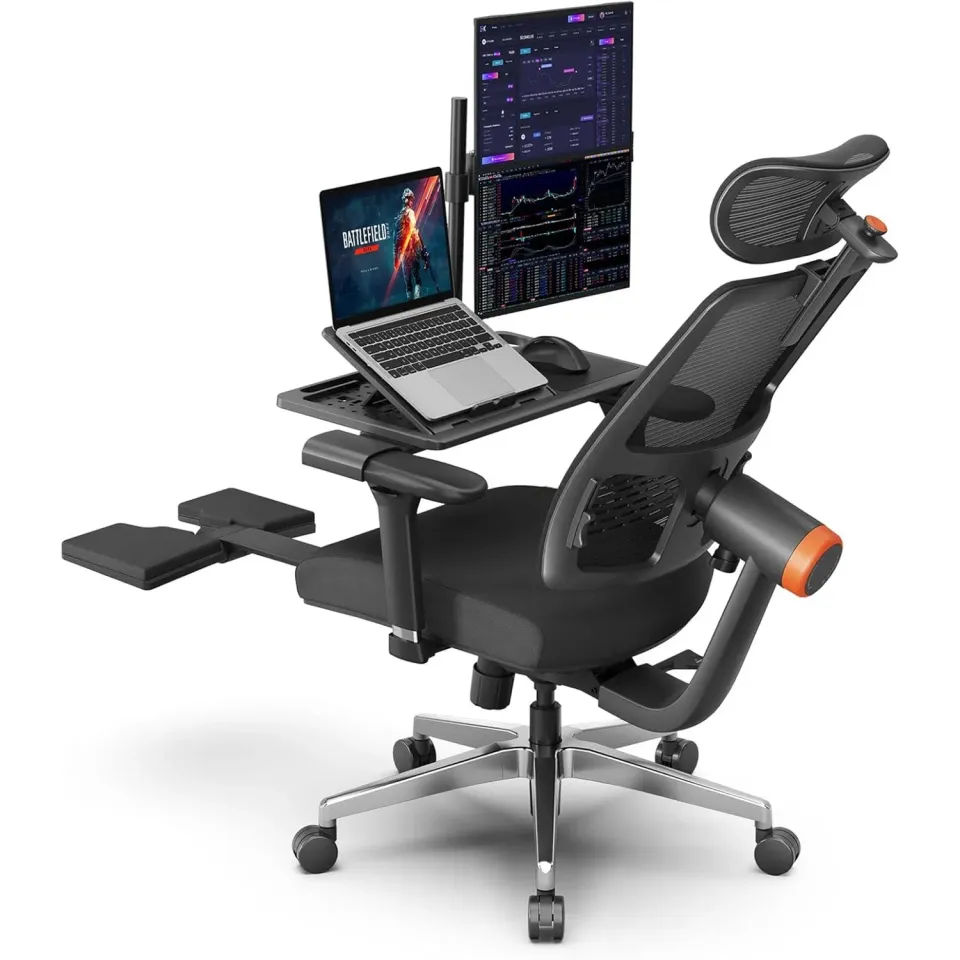 Timebox 2 in 1 scaun birou negru ergonomic