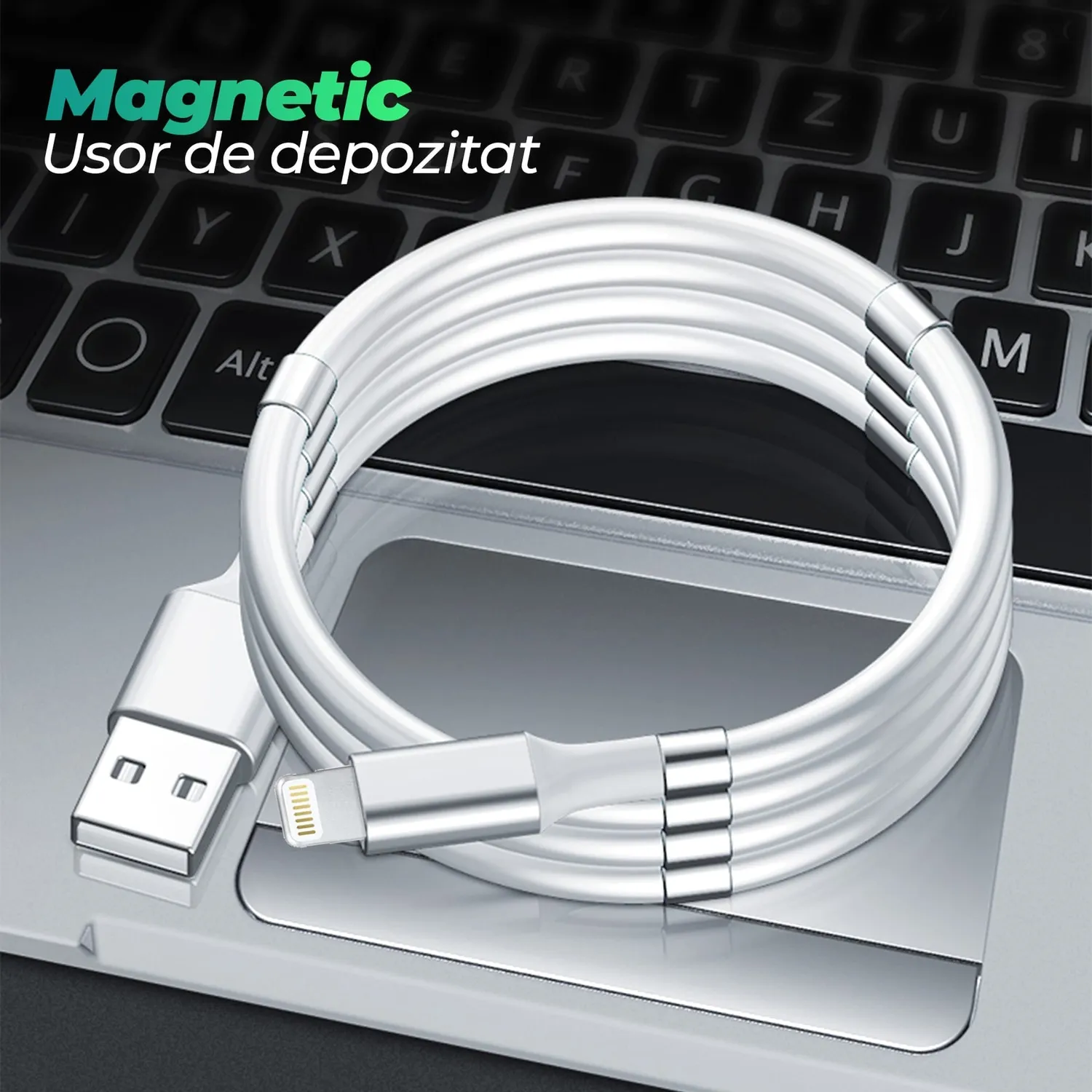 Timebox cablu Lightning magnetic 1m