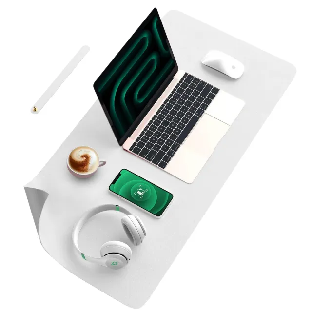Timebox Mousepad Gaming XXL 90x45 Alb/Gri Impermeabil
