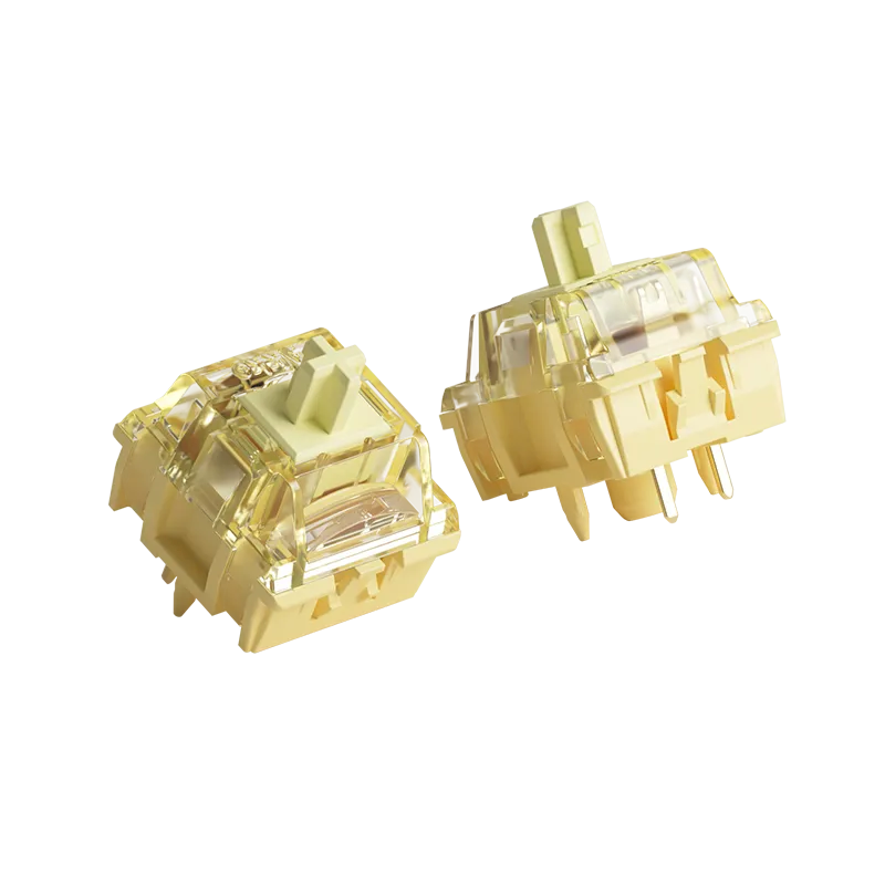 MonsGeek V5 Creamy Yellow Pro switch tastatura lubrifiat