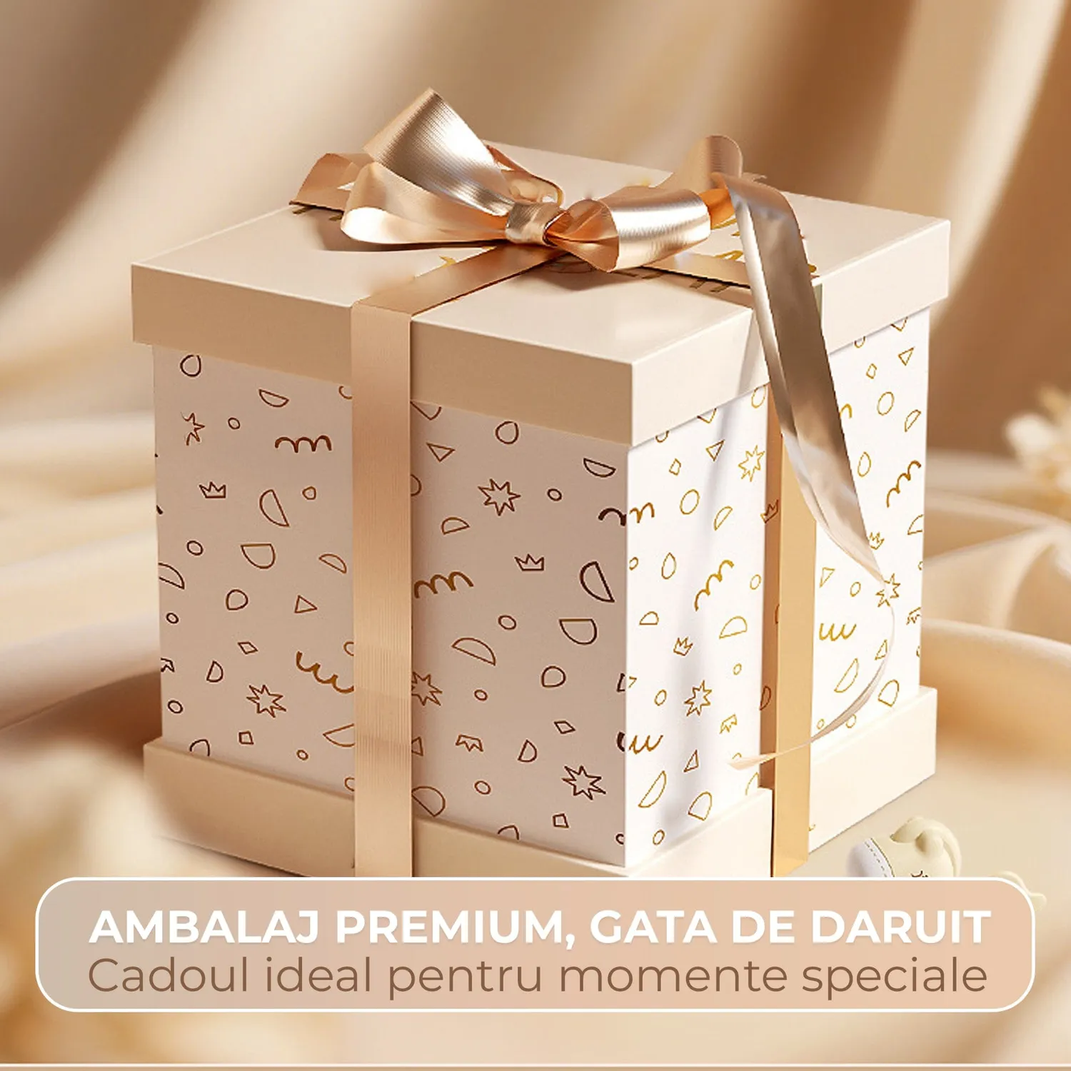 Timebox Hand Drum boxă interactivă bebeluși bej cu microfon