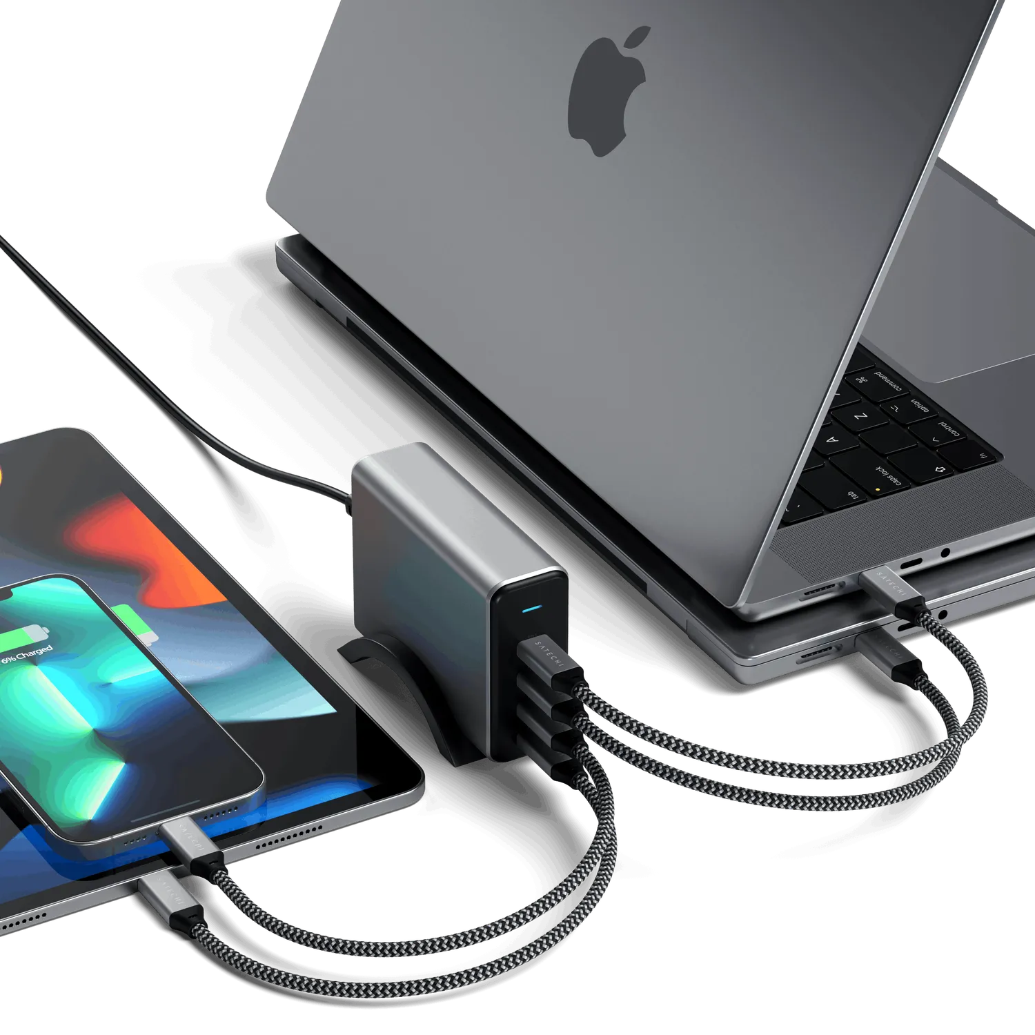 Satechi 165W incarcator USB-C 4 porturi GaN priza EU