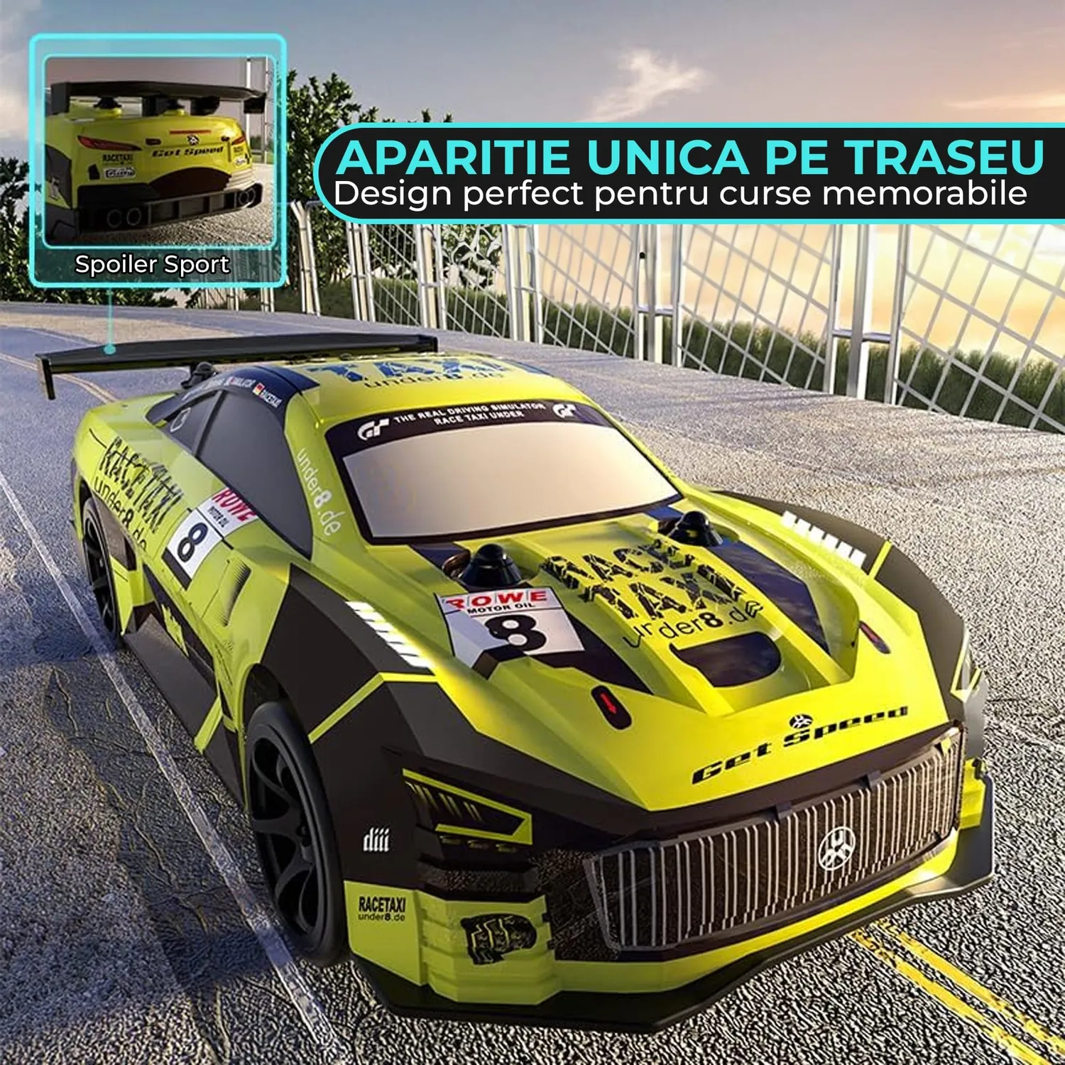 Timebox Drift Car 1:20 masina RC verde lime