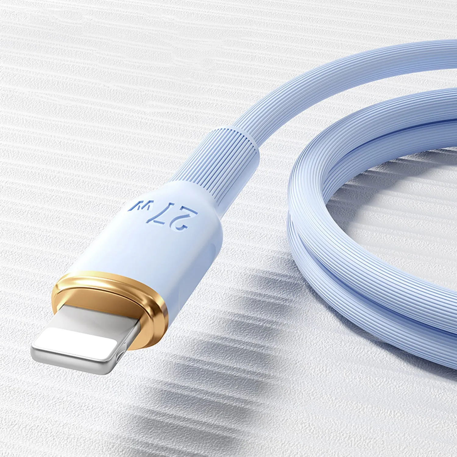 Timebox Fast Charge cablu USB-C Lightning 27W 1,5m albastru