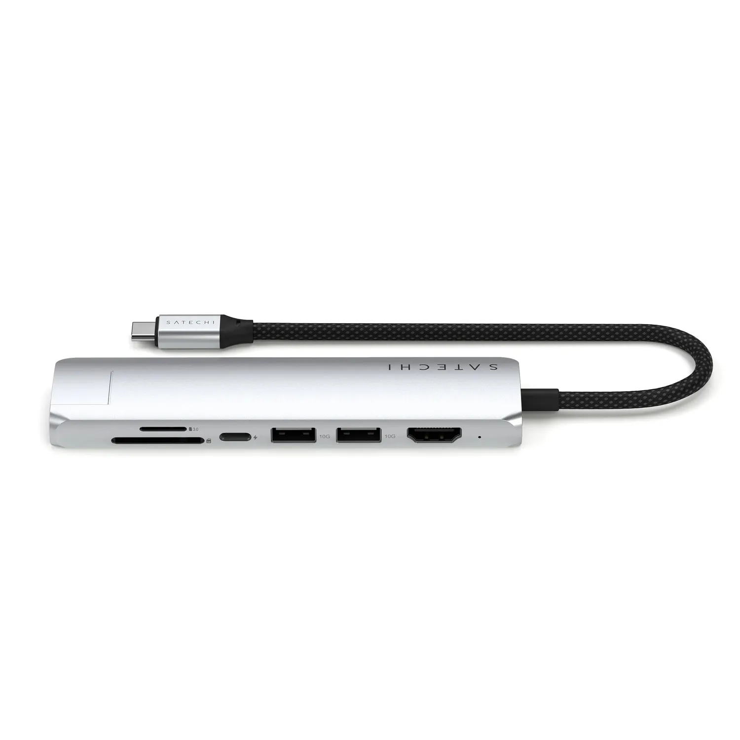Satechi 7-in-1 USB-C Slim adaptor multiport Space Grey Ethernet