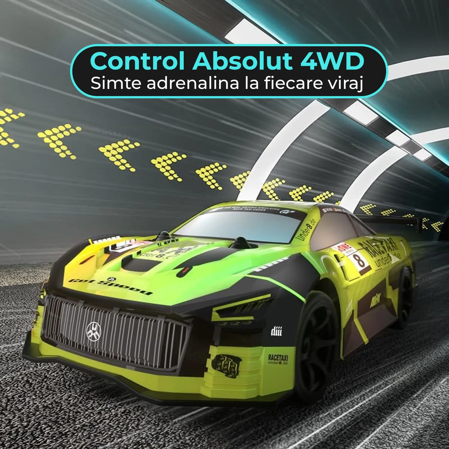 Timebox Drift Car 1:20 masina RC verde lime