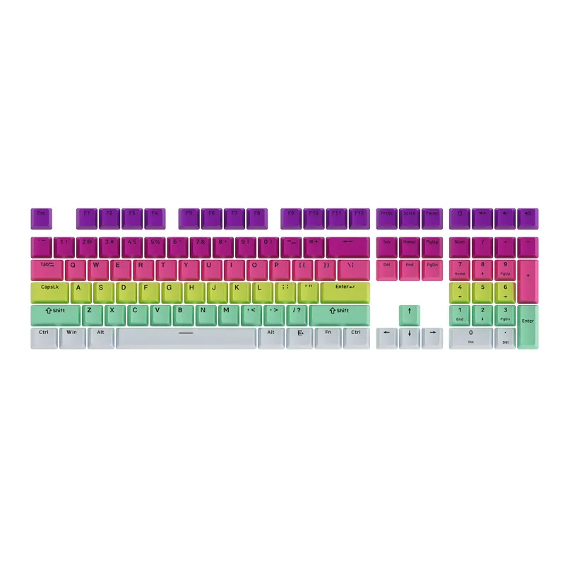 MonsGeek Rainbow Gradient set keycap 132 taste PBT