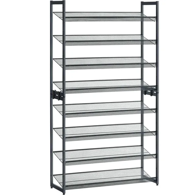 Timebox raft pantofi 8 niveluri gri 92x163cm
