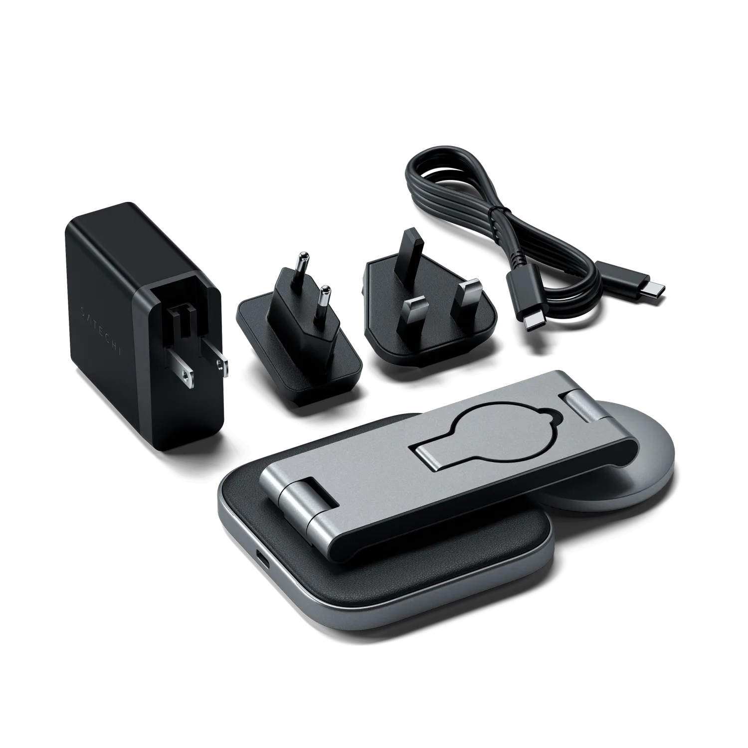 Satechi 3-in-1 Foldable Qi2 statie incarcare pliabila