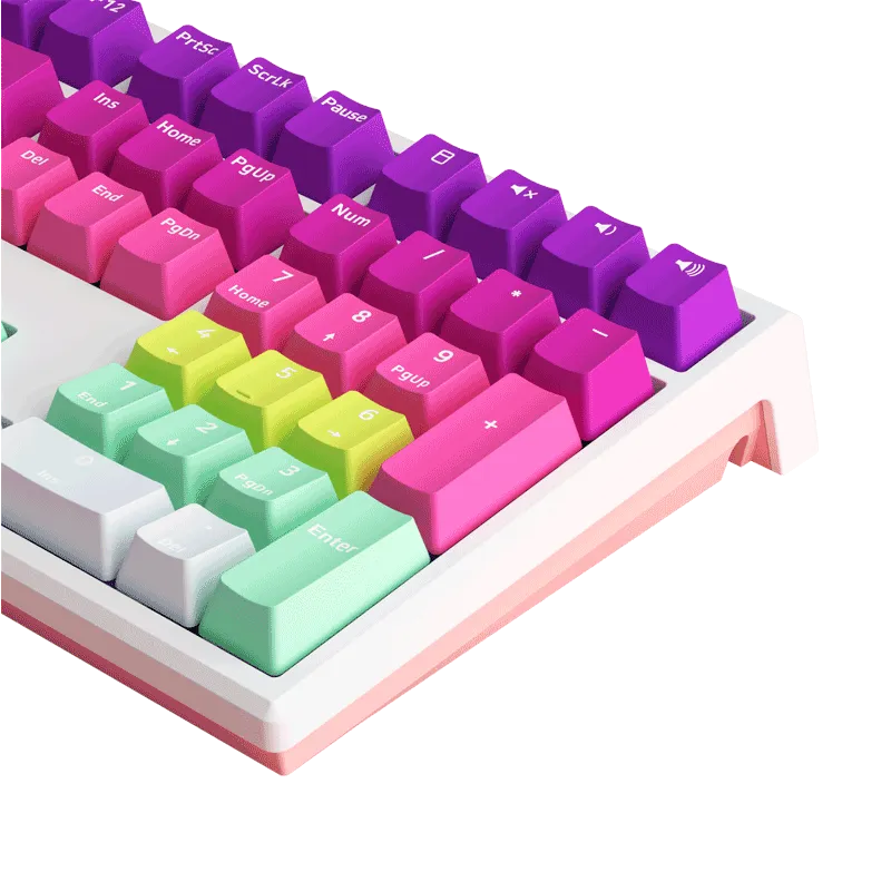 MonsGeek MG108B Rainbow tastatura full-size iluminata