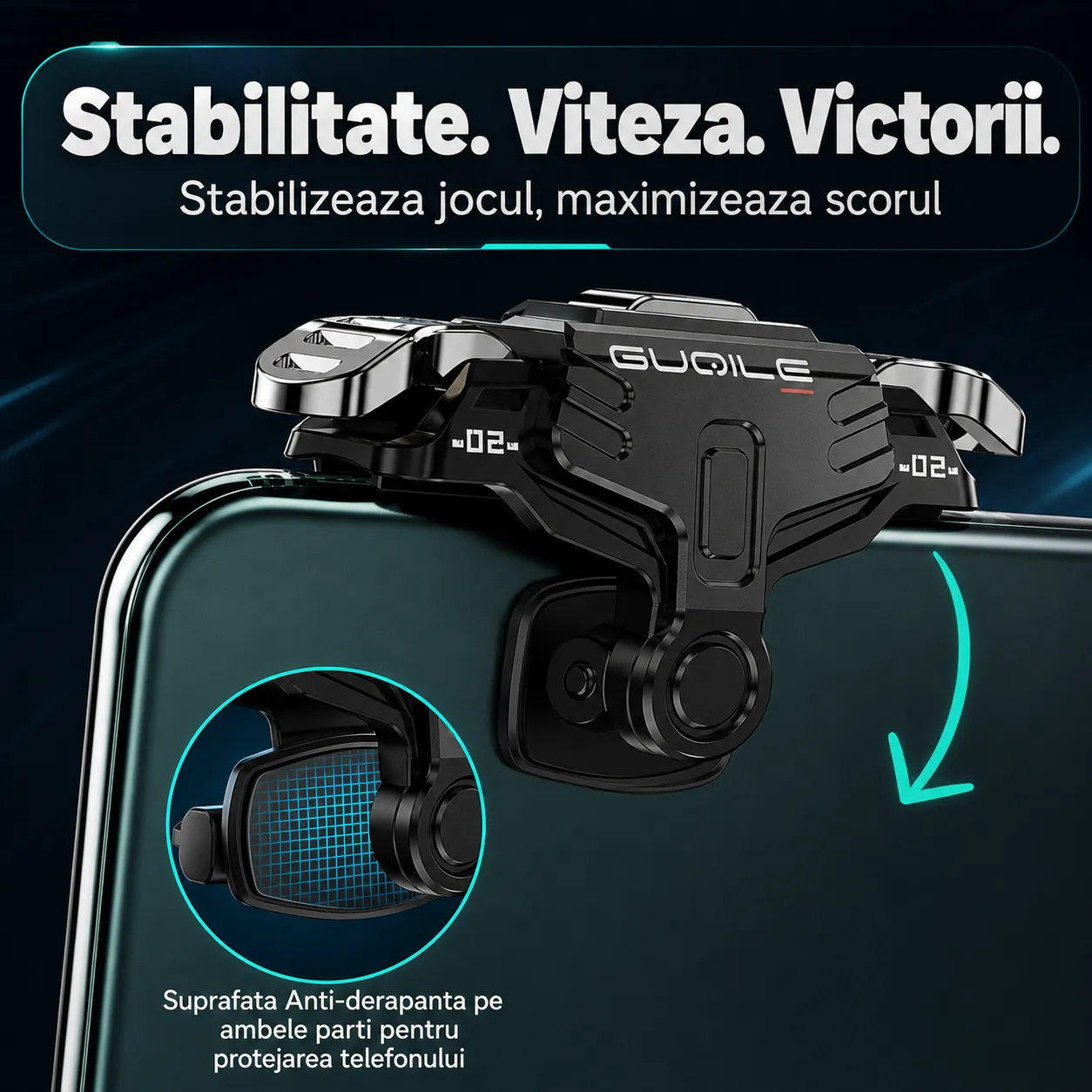 Timebox Triggere Gaming Telefon 4 Butoane Negru