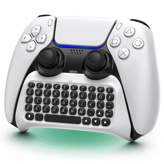 Timebox Chatpad Tastatura Wireless PS5 Bluetooth Alb