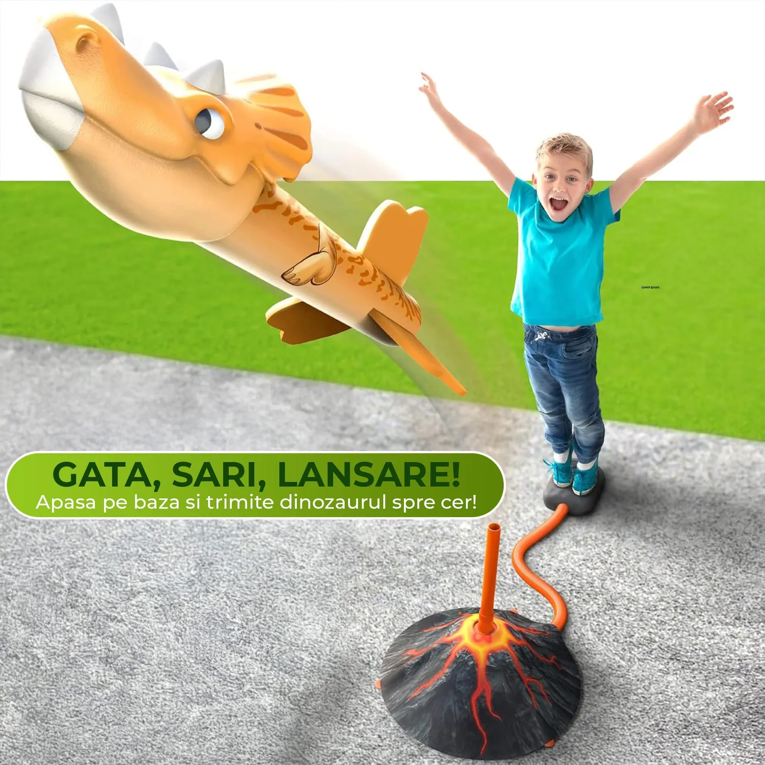 Timebox Dino Blasters lansator rachete spuma copii