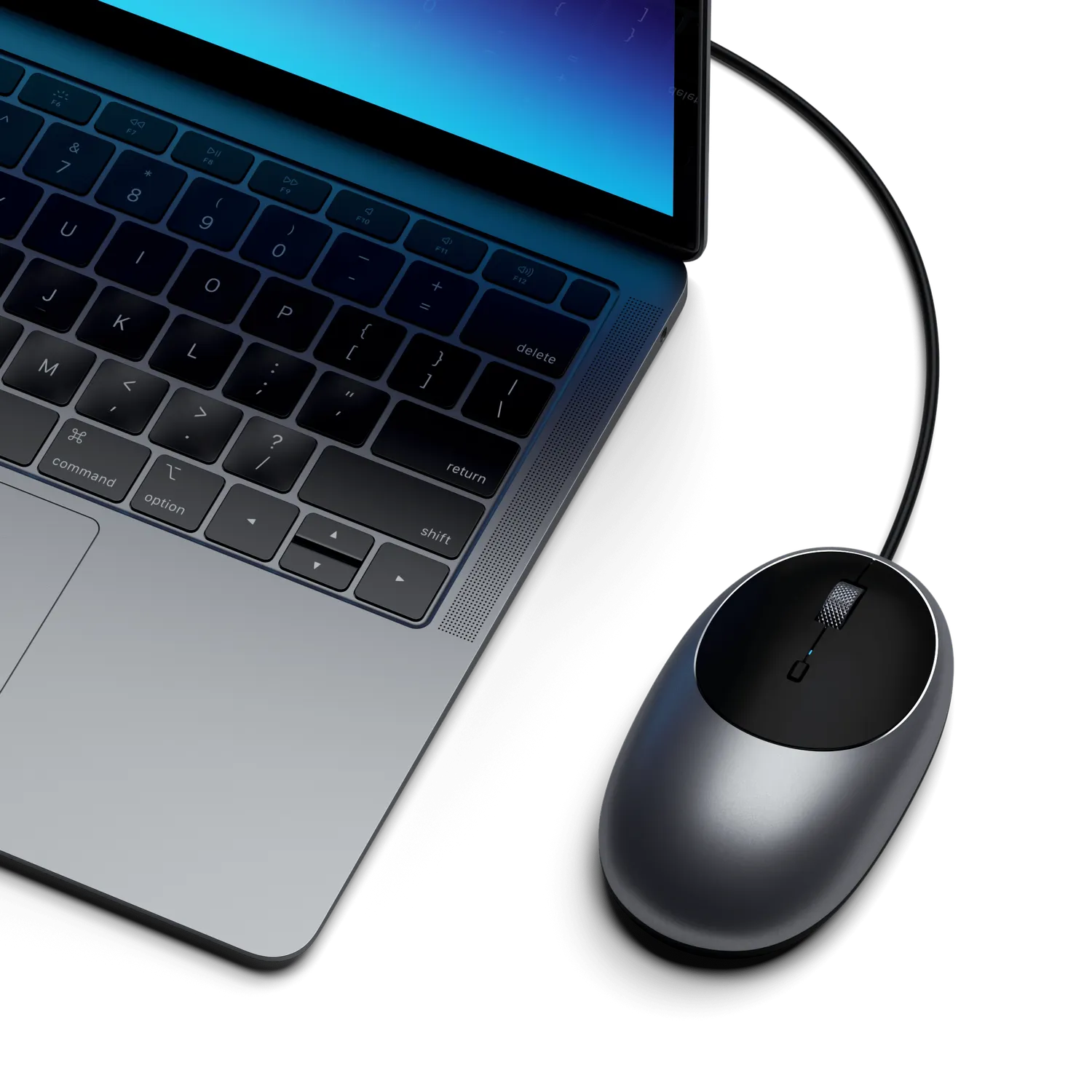 Satechi C1 mouse cu fir USB-C Space Gray DPI reglabil