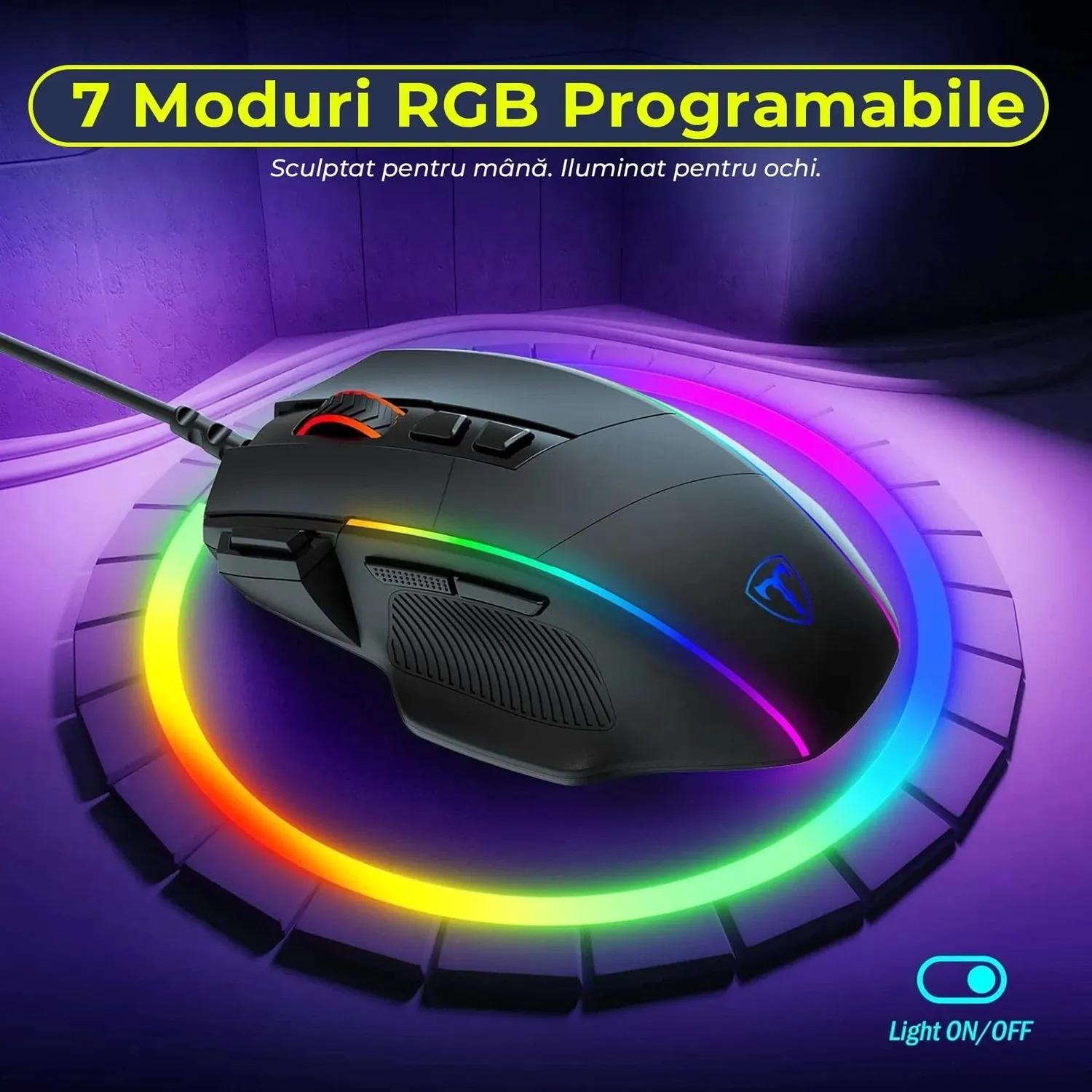 Timebox Pachet Mouse Gaming 5000 DPI + Mousepad 30x24