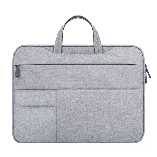 Timebox geanta laptop 13-16 inch gri impermeabila 3 buzunare