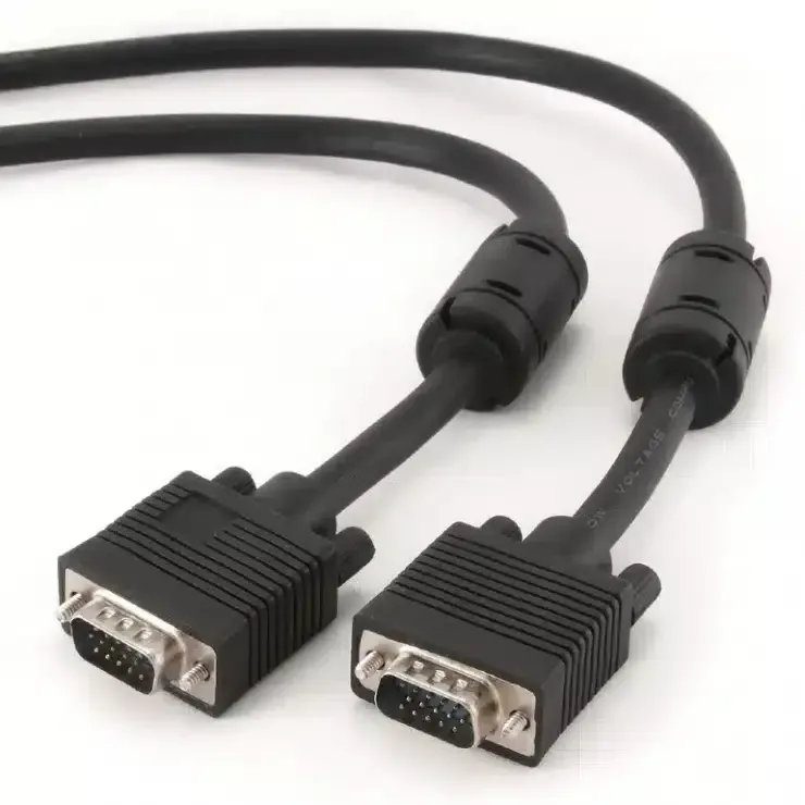 Cablu HCT VGA la VGA 2m Full HD negru mufat