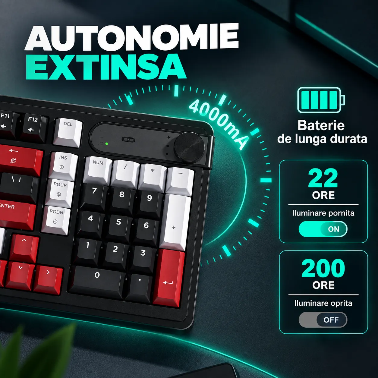 Timebox RGB 104 Taste kit tastatura mouse wireless