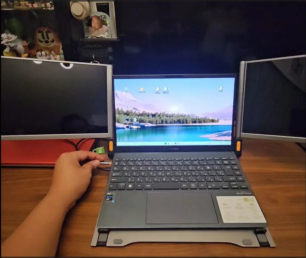 ACEELE Dual-Screen 4K monitor portabil laptop 4K