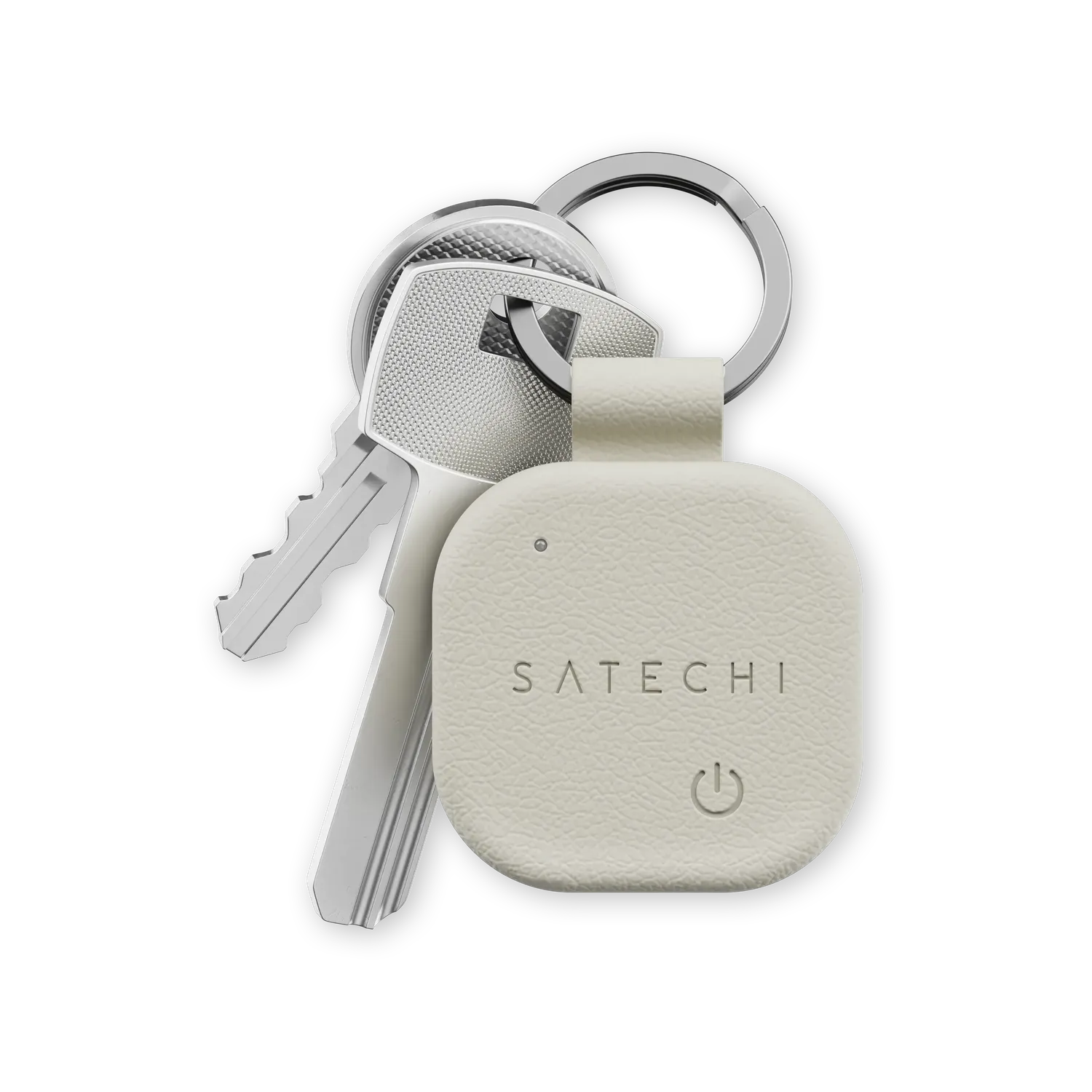 Satechi FindAll Breloc chei negru piele vegana Find My