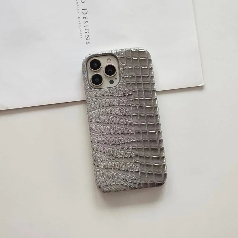 Timebox Husa Protectie iPhone 13 Pro Microfibra Gri piele