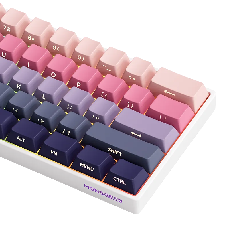 MonsGeek FUN60 Phantom Tastatură Pink Gradient 60%