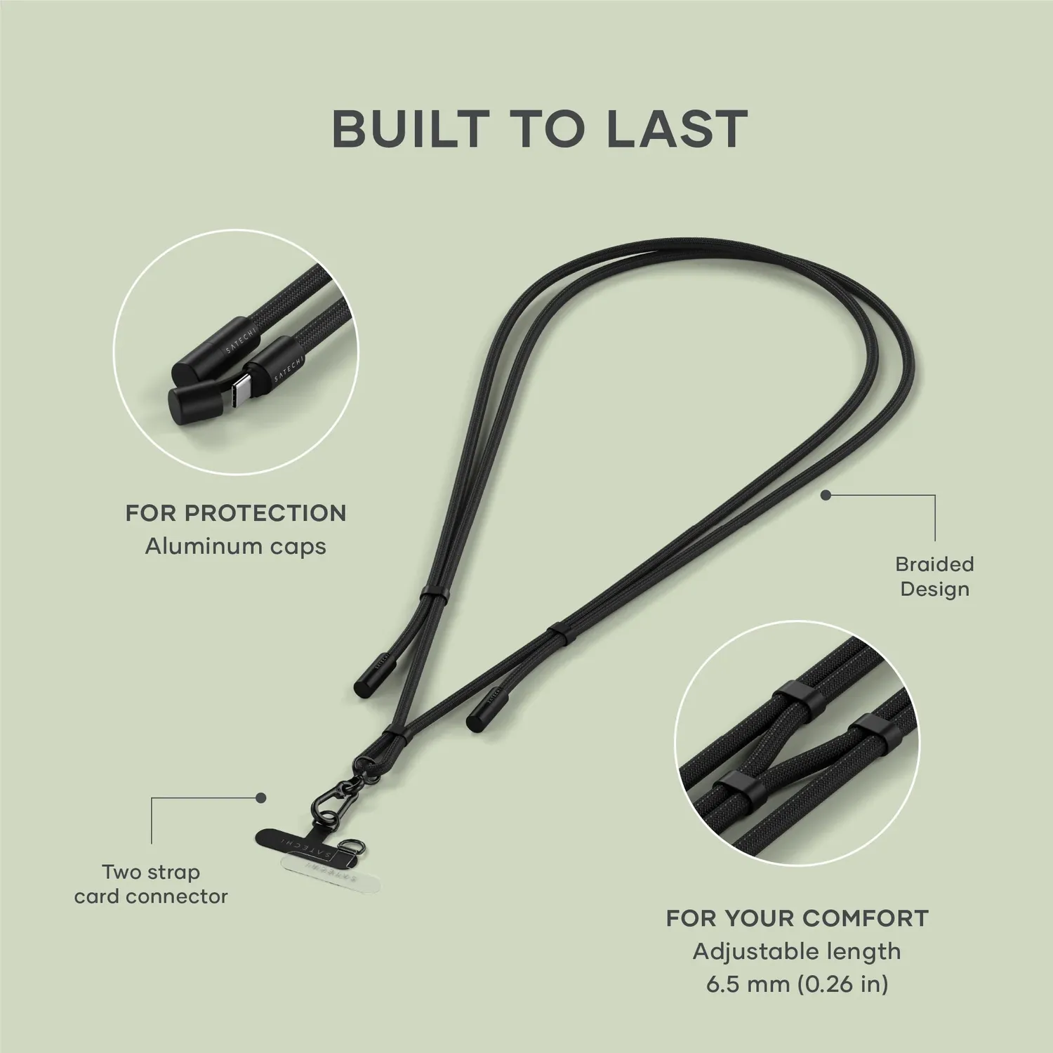 Satechi OntheGo cablu USB-C lanyard încărcare rapidă