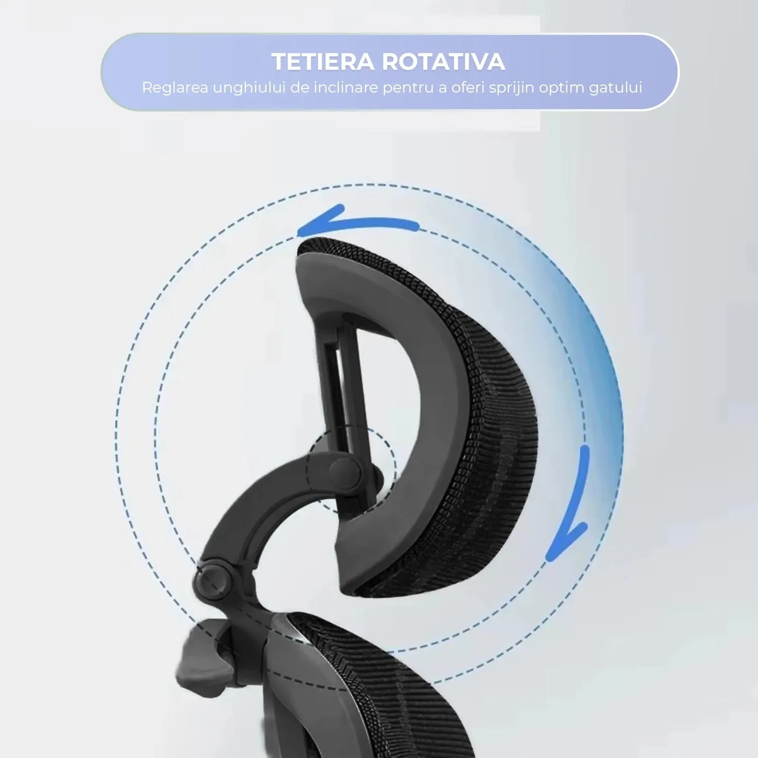 Timebox 360 scaun birou ergonomic mesh negru 160kg
