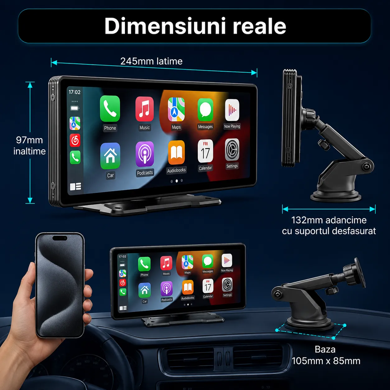 Navigatie Timebox auto 10.26" CarPlay Android Auto