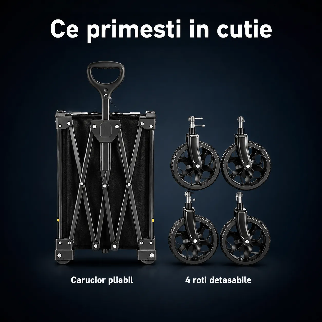Timebox Carucior Pliabil Transport 115kg 100L