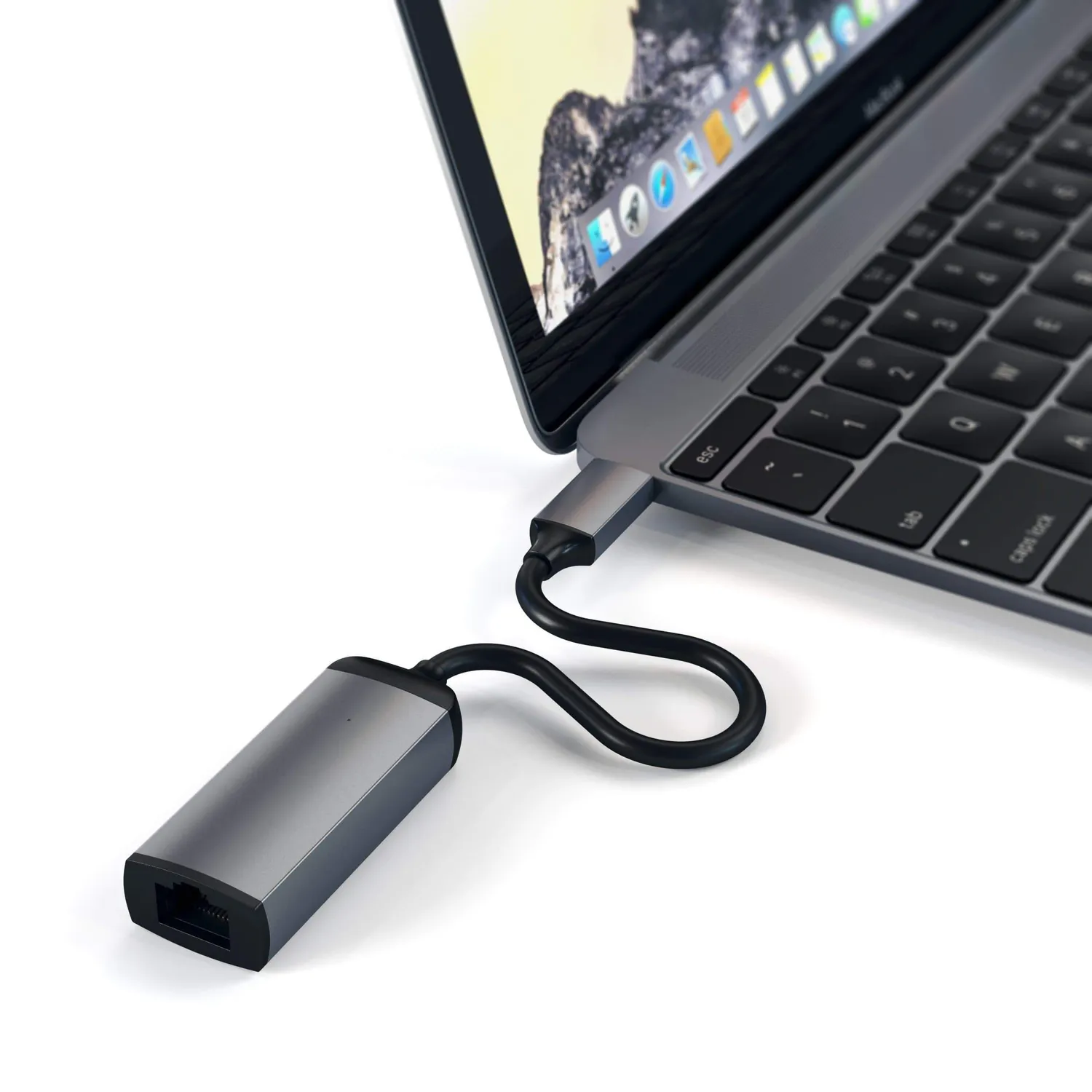 Satechi Type-C adaptor Gigabit Ethernet Space Gray