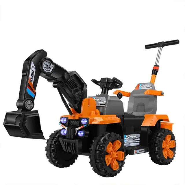 Timebox excavator electric copii portocaliu off-road brat