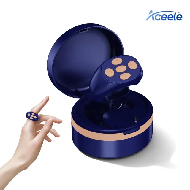 ACEELE S1 inel telecomanda Bluetooth negru