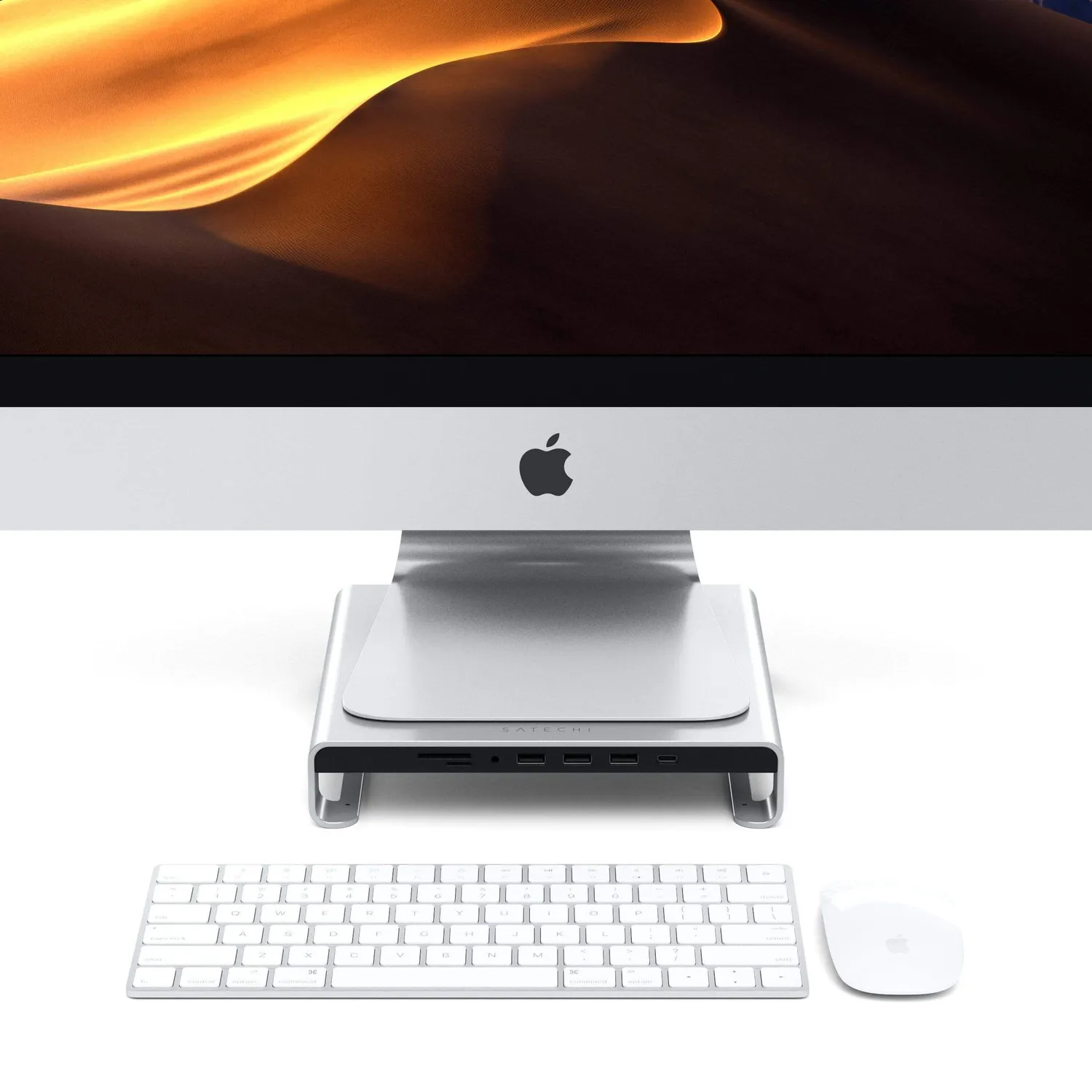 Satechi Type-C Monitor Stand Hub iMac stand Space Gray